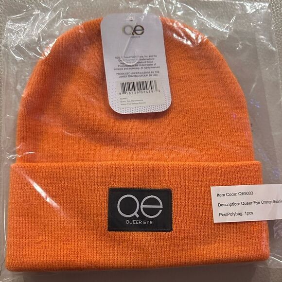 QUEER EYE Unisex Beanie in Orange Color - Picture 9 of 13